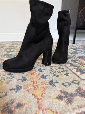Circus by Sam Edelman Black Suede High Heel Ankle Boots - Women- worn just once